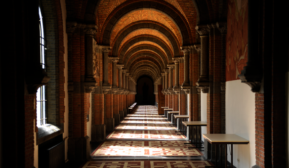 Pandgang in Abdij Keizersberg