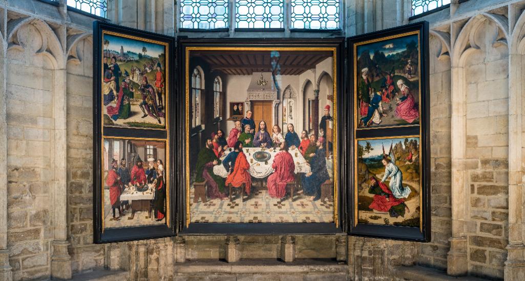 ©Rudi Van Beek Het Laatste Avondmaal van Dieric Bouts in de Sint-Pieterskerk