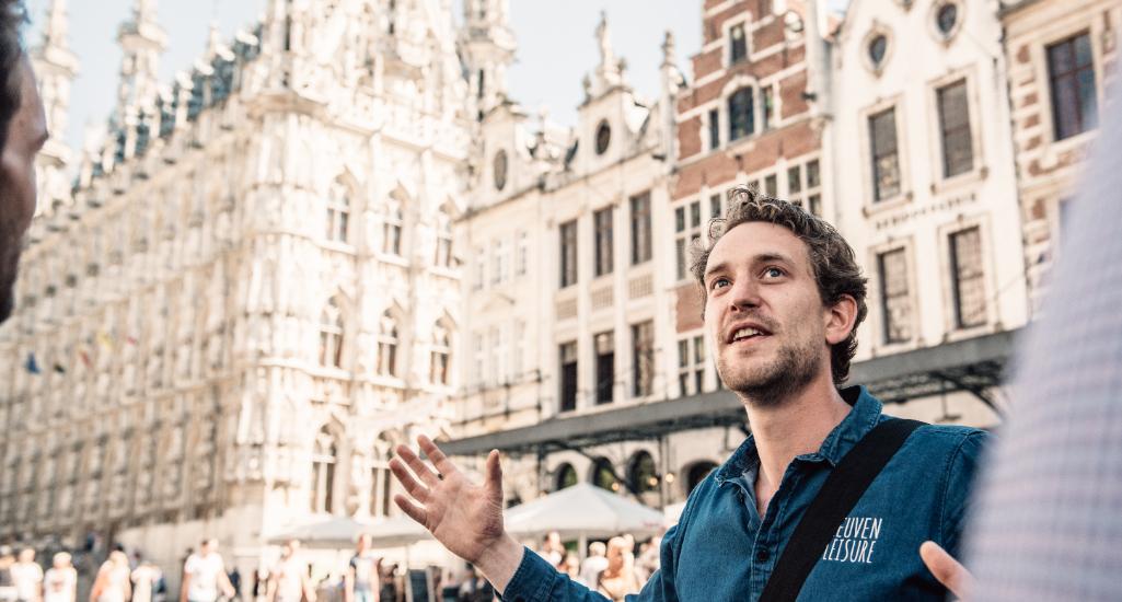 ©Jan Op De Kamp Rondleiding van Leuven Leisure op de Grote Markt