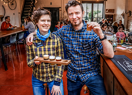 Bart en Ine van brouwerij de Coureur