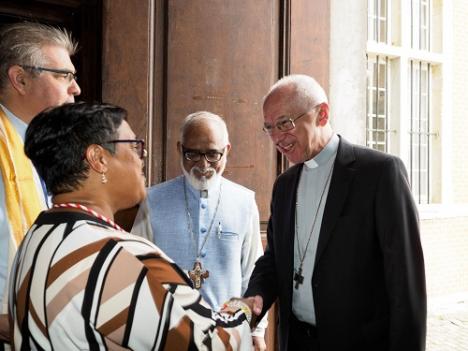 © Kerk In Nood Uma Wijnants, Monseigneur Salvadore Lobo en kardinaal De Kesel.
