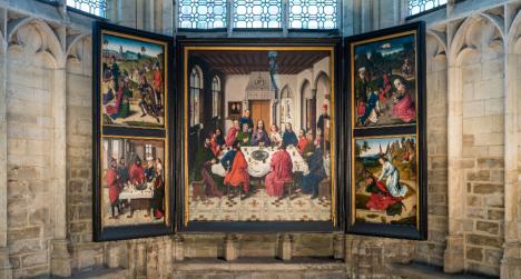 ©Rudi Van Beek Het Laatste Avondmaal van Dieric Bouts in de Sint-Pieterskerk