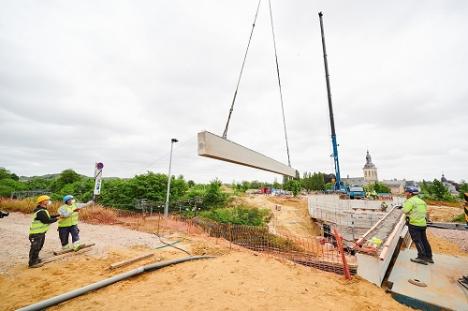 © Infrabel - Benjamin Brolet De werken aan de Parkwegbrug, anno 2020